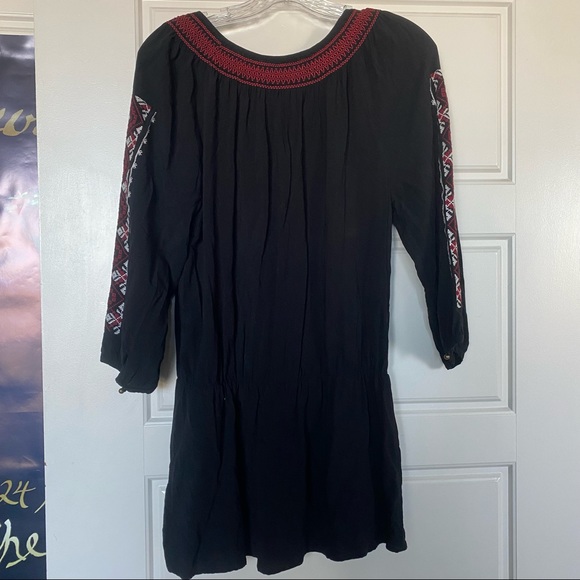 Patterned Tie Front Tunic Top - Size M - Forever 21 - Picture 2 of 2